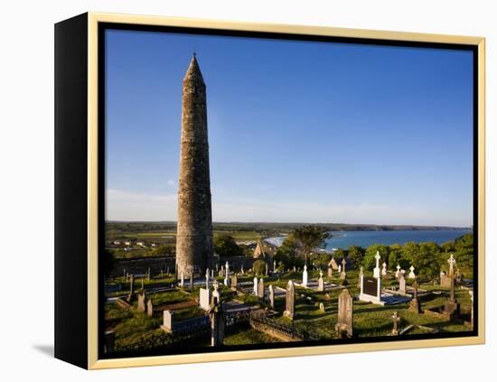 12th Century Round Tower, St Declan's Cathedral, Ardmore, Co Waterford, Ireland-null-Framed Premier Image Canvas