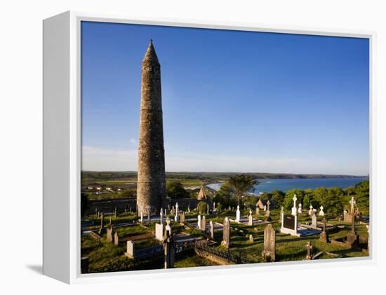 12th Century Round Tower, St Declan's Cathedral, Ardmore, Co Waterford, Ireland-null-Framed Premier Image Canvas