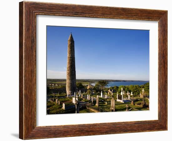 12th Century Round Tower, St Declan's Cathedral, Ardmore, Co Waterford, Ireland-null-Framed Photographic Print