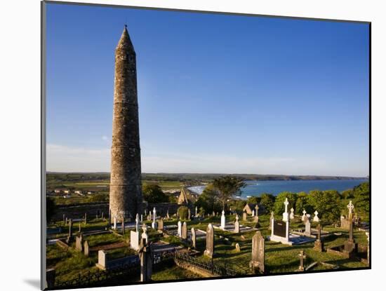 12th Century Round Tower, St Declan's Cathedral, Ardmore, Co Waterford, Ireland-null-Mounted Photographic Print