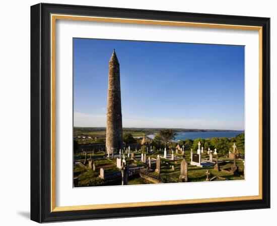 12th Century Round Tower, St Declan's Cathedral, Ardmore, Co Waterford, Ireland-null-Framed Photographic Print