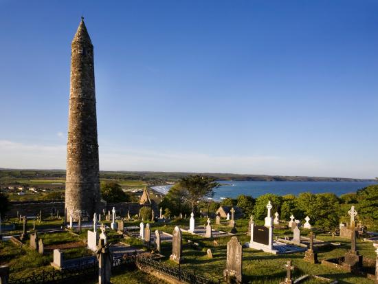 12th Century Round Tower St Declan S Cathedral Ardmore Co Waterford Ireland Photographic Print Art Com 12th Century Round Tower St Declan S Cathedral Ardmore Co Waterford Ireland Photographic Print Art Com