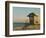 12th Street Lifeguard Station at Sunset, South Beach, Miami, Florida, USA-Nancy & Steve Ross-Framed Photographic Print