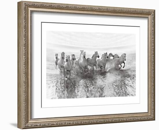 13 Horses Power Though-null-Framed Art Print