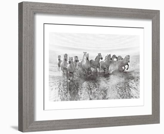 13 Horses Power Though-null-Framed Art Print