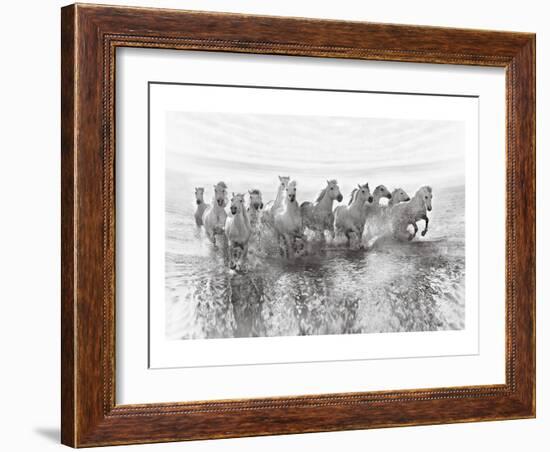 13 Horses Power Though-null-Framed Art Print