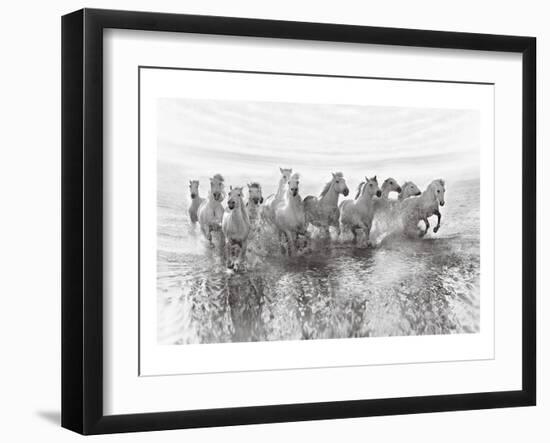 13 Horses Power Though-null-Framed Art Print