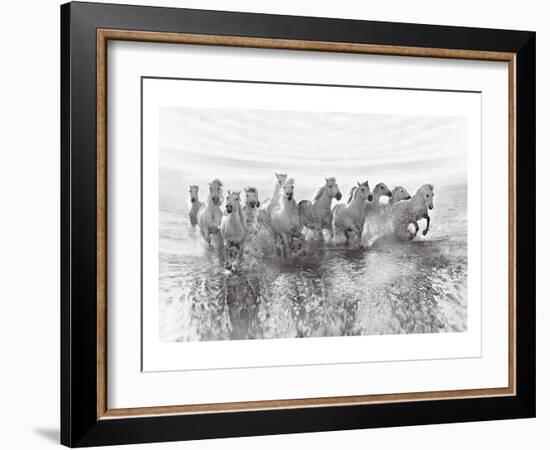 13 Horses Power Though-null-Framed Art Print