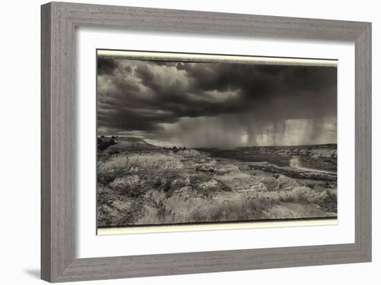 1306 Badlands B&W-Gordon Semmens-Framed Photographic Print