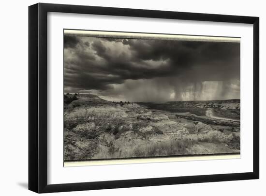 1306 Badlands B&W-Gordon Semmens-Framed Photographic Print