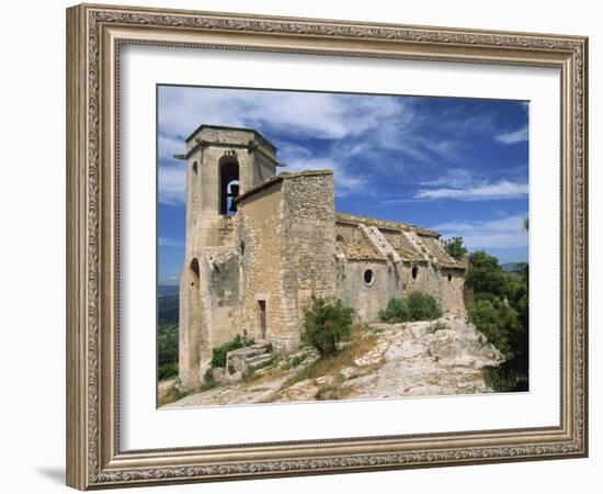 13th Century Church in the Village of Oppede Le Vieux, in the Luberon, Provence, France, Europe-Thouvenin Guy-Framed Photographic Print