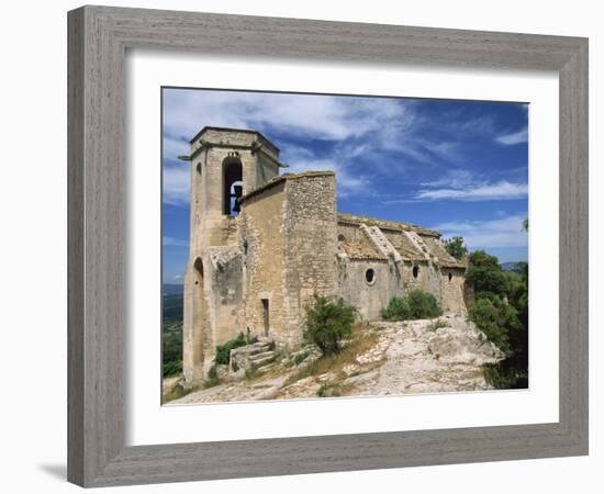 13th Century Church in the Village of Oppede Le Vieux, in the Luberon, Provence, France, Europe-Thouvenin Guy-Framed Photographic Print