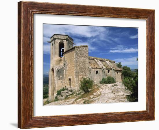 13th Century Church in the Village of Oppede Le Vieux, in the Luberon, Provence, France, Europe-Thouvenin Guy-Framed Photographic Print