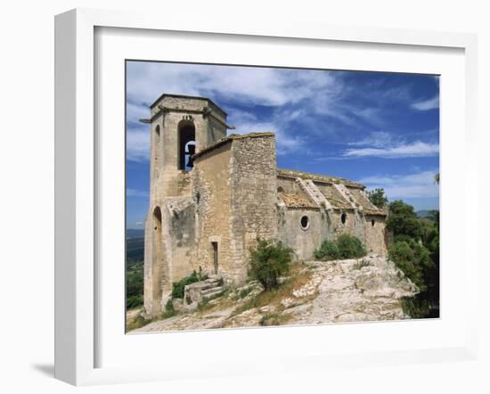 13th Century Church in the Village of Oppede Le Vieux, in the Luberon, Provence, France, Europe-Thouvenin Guy-Framed Photographic Print