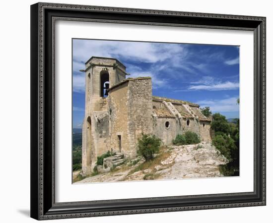 13th Century Church in the Village of Oppede Le Vieux, in the Luberon, Provence, France, Europe-Thouvenin Guy-Framed Photographic Print