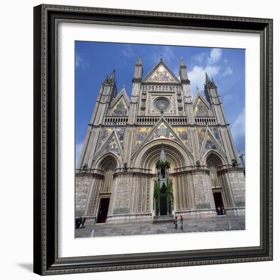 13th Century Duomo in the Town of Orvieto in Umbria, Italy, Europe-Tony Gervis-Framed Photographic Print