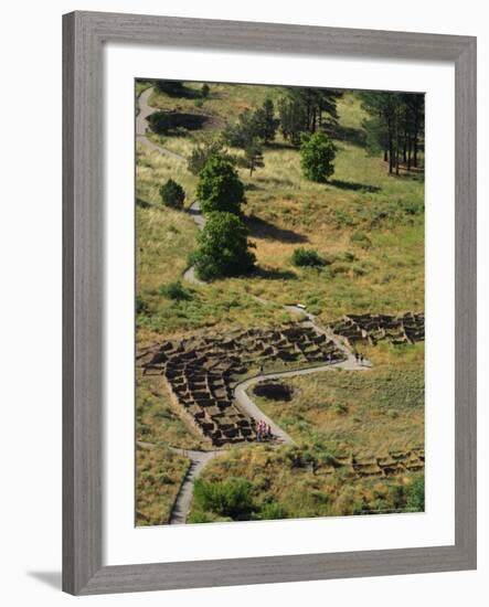 13th Century Tyuonyi Pueblo Ruins-Pat Vasquez-cunningham-Framed Photographic Print
