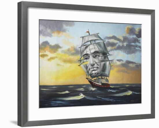14238-Hr-Uss Lincoln Illusion-D. Rusty Rust-Framed Giclee Print