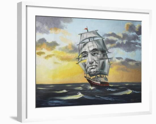 14238-Hr-Uss Lincoln Illusion-D. Rusty Rust-Framed Giclee Print