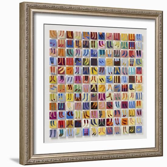 144 Old Masters' Feet, 2016-Holly Frean-Framed Giclee Print