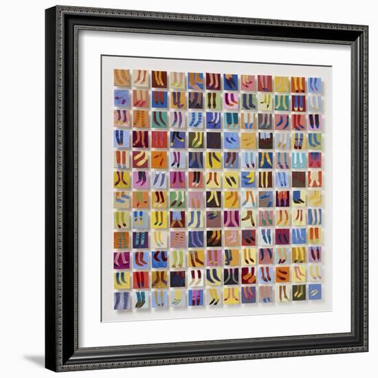 144 Old Masters' Feet, 2016-Holly Frean-Framed Giclee Print