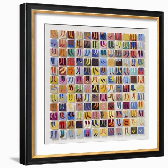 144 Old Masters' Feet, 2016-Holly Frean-Framed Giclee Print