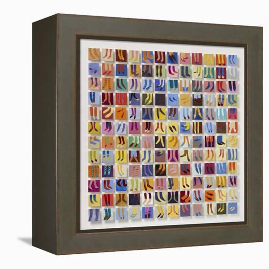 144 Old Masters' Feet, 2016-Holly Frean-Framed Premier Image Canvas