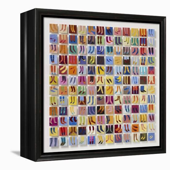 144 Old Masters' Feet, 2016-Holly Frean-Framed Premier Image Canvas