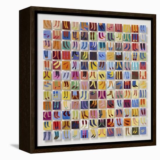 144 Old Masters' Feet, 2016-Holly Frean-Framed Premier Image Canvas