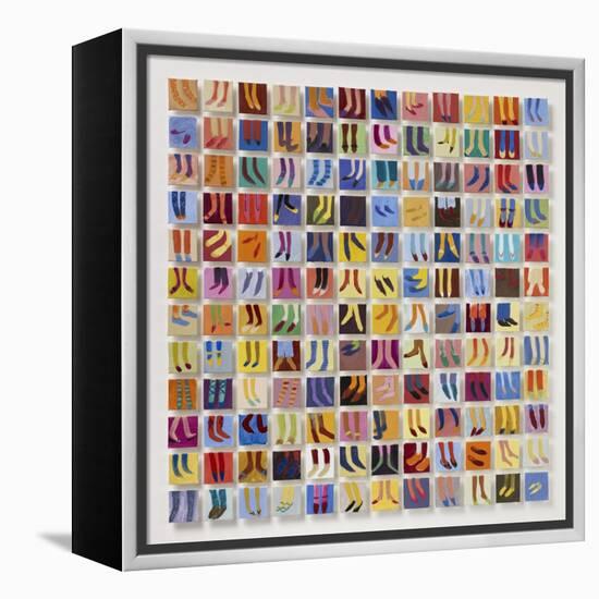 144 Old Masters' Feet, 2016-Holly Frean-Framed Premier Image Canvas