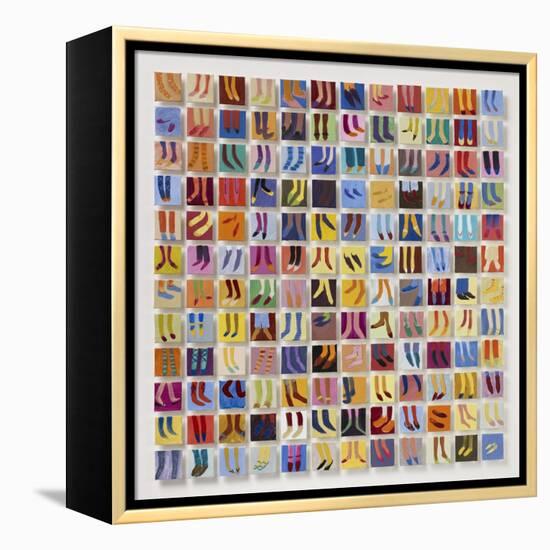 144 Old Masters' Feet, 2016-Holly Frean-Framed Premier Image Canvas