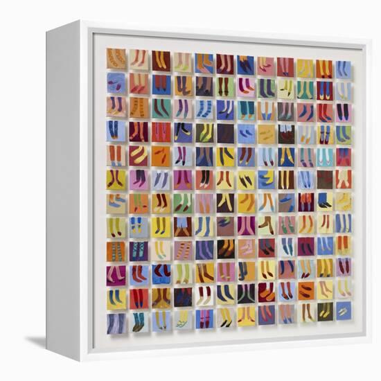 144 Old Masters' Feet, 2016-Holly Frean-Framed Premier Image Canvas