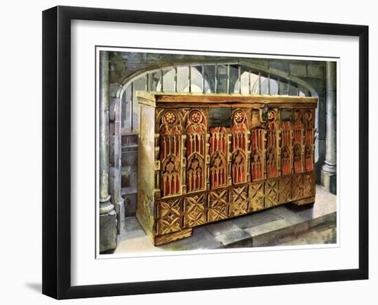 14th Century Buttressed Coffer, 1910-Edwin Foley-Framed Giclee Print