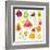 15 Bright Fruit Pieces-mart_m-Framed Art Print