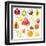 15 Bright Fruit Pieces-mart_m-Framed Art Print