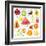 15 Bright Fruit Pieces-mart_m-Framed Art Print