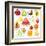 15 Bright Fruit Pieces-mart_m-Framed Art Print