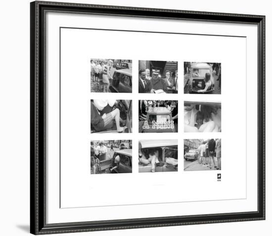 15 Girls In A Mini-British Pathe -Framed Premium Giclee Print