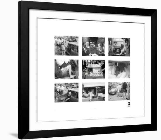 15 Girls In A Mini-British Pathe -Framed Premium Giclee Print