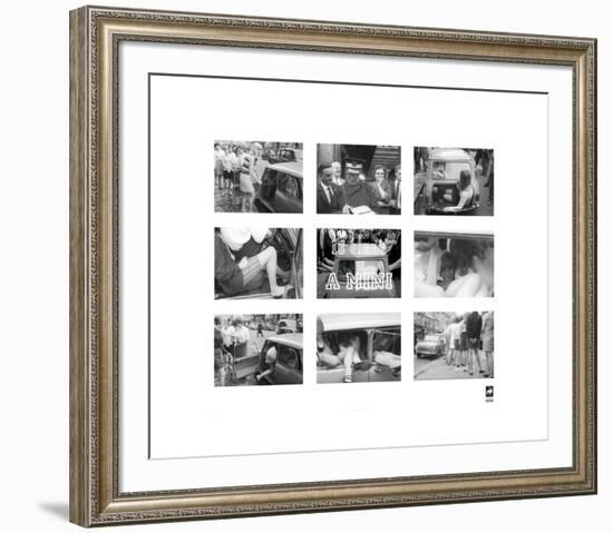 15 Girls In A Mini-British Pathe -Framed Premium Giclee Print