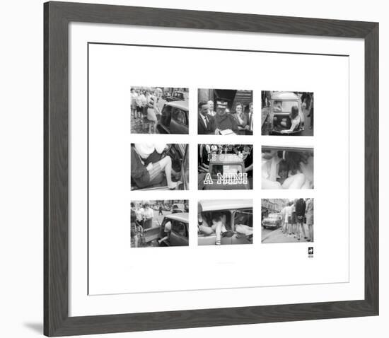 15 Girls In A Mini-British Pathe -Framed Premium Giclee Print