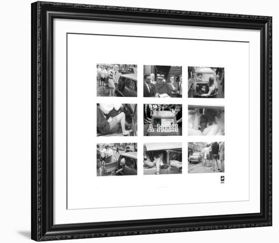 15 Girls In A Mini-British Pathe -Framed Premium Giclee Print