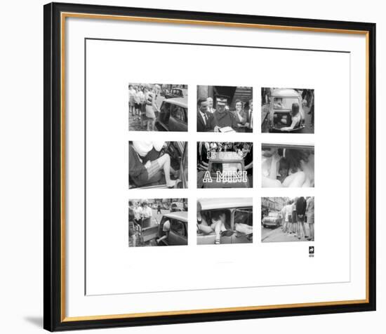 15 Girls In A Mini-British Pathe -Framed Premium Giclee Print