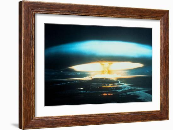 150-Megaton Thermonuclear Explosion, Bikini Atoll, 1 March 1954-null-Framed Photographic Print