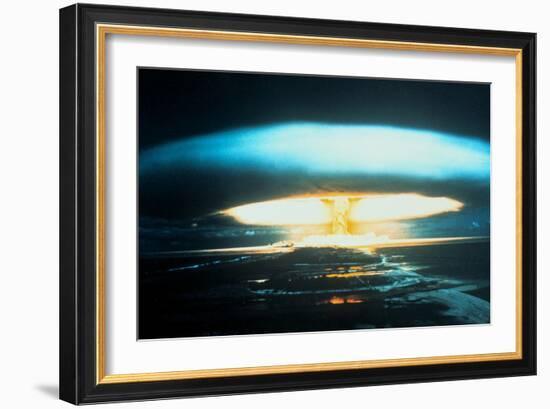 150-Megaton Thermonuclear Explosion, Bikini Atoll, 1 March 1954-null-Framed Photographic Print