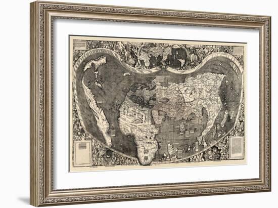 1507, World, First Map of America-null-Framed Giclee Print