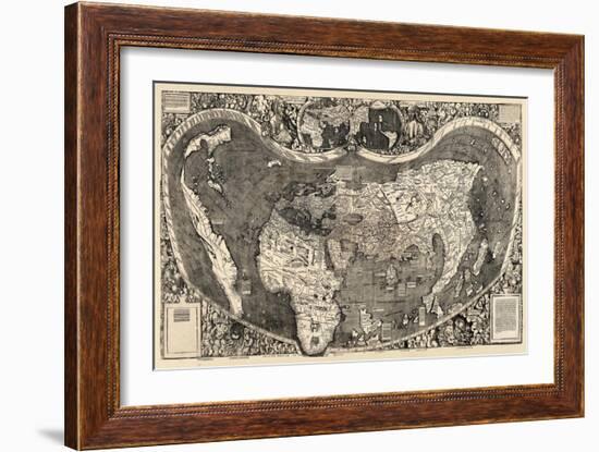 1507, World, First Map of America-null-Framed Giclee Print