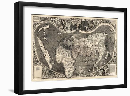 1507, World, First Map of America-null-Framed Giclee Print