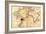 1544 Nautical Map of the Atlantic Ocean-null-Framed Art Print