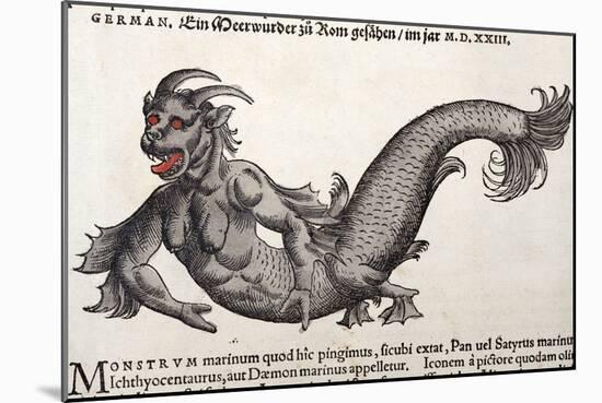 1560 Gesner Mermaid Sea Monster-Paul Stewart-Mounted Photographic Print